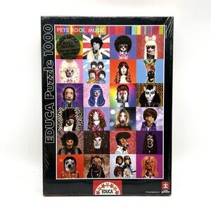 Puzzle Passion 1000 Pc EDUCA Pets Rock Music Funny Animals Dressed as Rock Stars